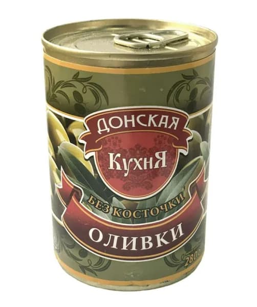 Донская Кухня Оливки Без косточки, 280 г