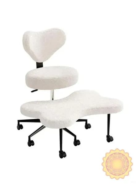Ортопедический стул, Ткань, White Color