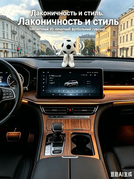 Фигурка на панель автомобиля "Футбол" стильный подарок для фаната