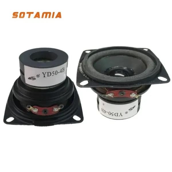 SOTAMIA 2Pcs 6-дюймовый Динамик сабвуфера 8 Ом 100 Вт Super Bass Домашний музыкальный громкоговоритель Аудио