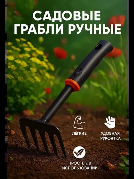 Садовые грабли ручные