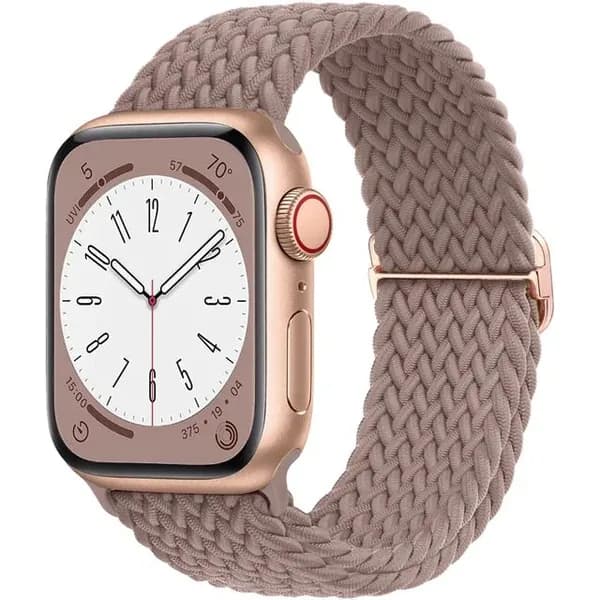 Вязаный ремешок для умных часов Apple Watch, лаконичный стиль, совместим с моделями 4, 5, 6, 7, 8, 9, 10, 11