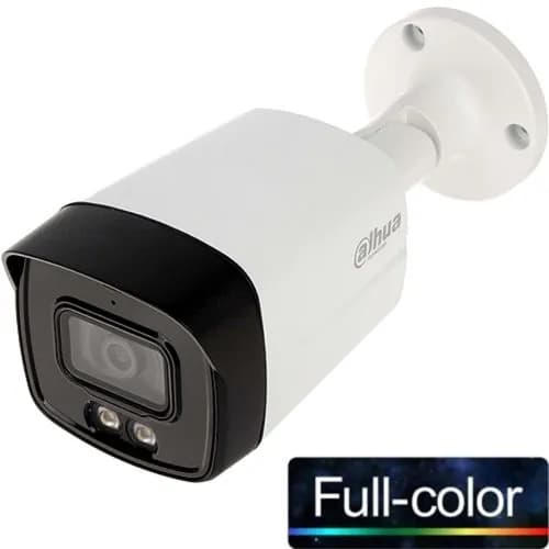 DAHUA HAC-HFW1209TLMP-A-LED-0360B, 2 Мпикс, объектив 3,6 мм, ночное видение 40 м, полноцветная, встроенный микрофон, 4 в 1, IP67, цилиндрическая камера