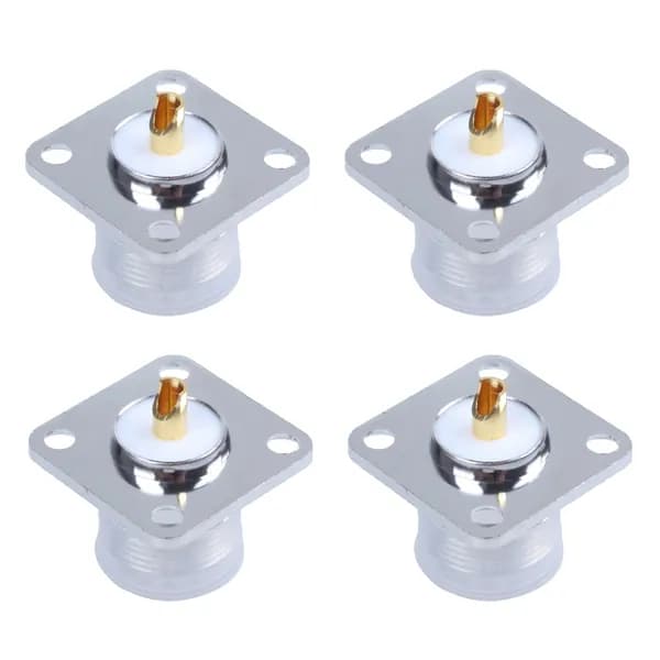 4X UHF Female SO239 панель шасси монтажный фланец палуба припой чашка RF разъем