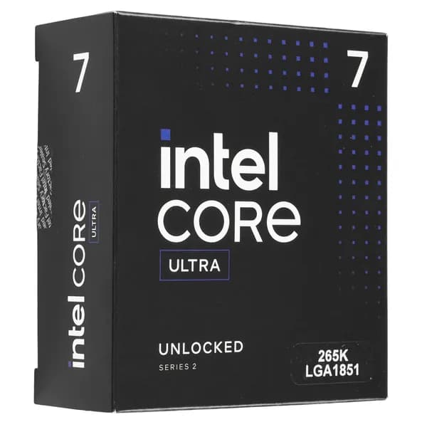 Процессор Intel Core Ultra 7 265K BOX (intel 15-er, 3.9-5.5GHz, 20 ядер 20 потоков, 30MB L3, 3nm технология, 125W) BX80768265K