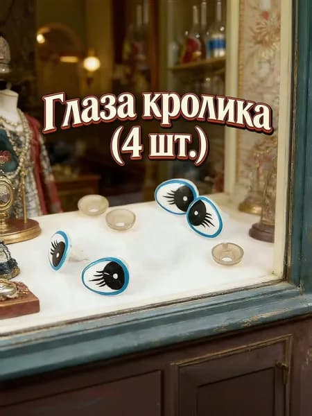 DIY аксессуары для игрушек. Глаза зайца с винтовой шпилькой, синие. Очень интересные.