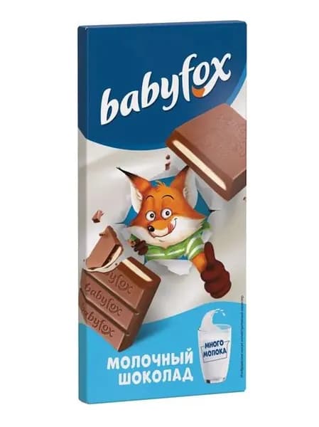 KDV Шоколадный батончик BabyFox, 90 г
