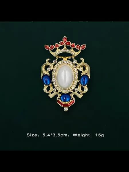 Брошь бантик красная, Metal color BA01, 5.5*2.8cm