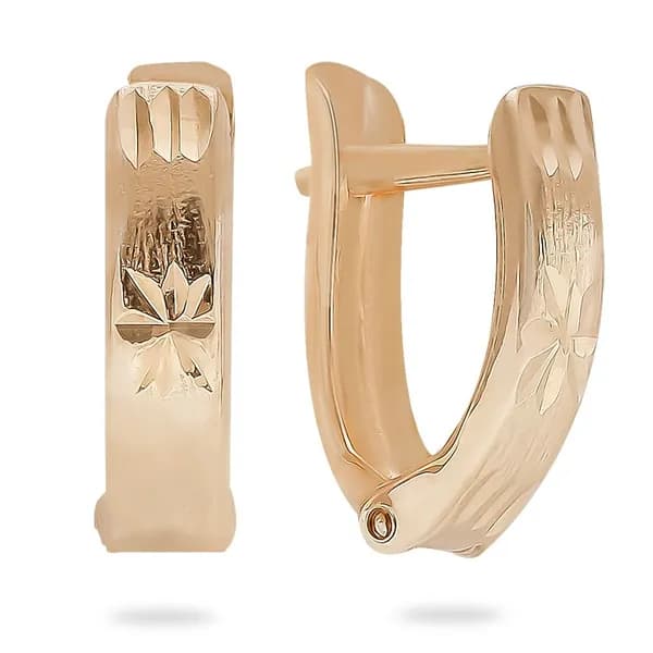 Серьги детские из красного золота 585 пробы 585GOLD
