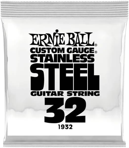 Струна одиночная для электрогитары ERNIE BALL 1932 Stainless Steel .032
