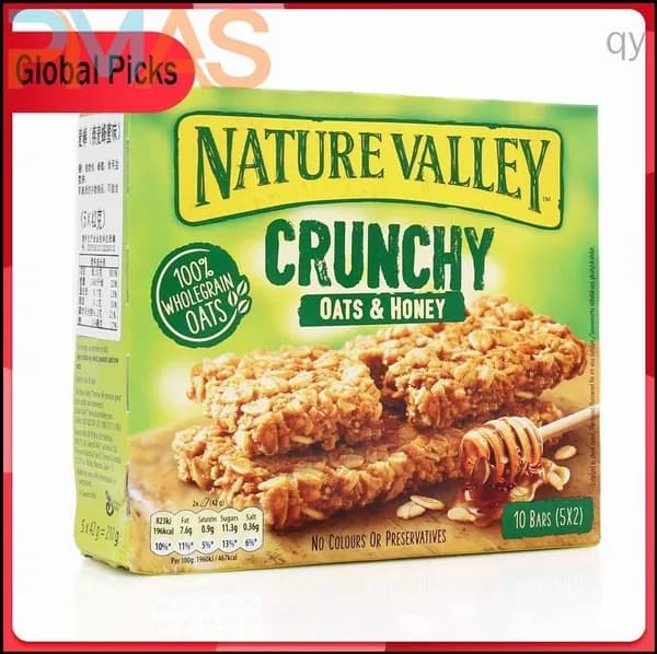 Хрустящие овсяные батончики Nature Valley, ассорти вкусов, 210 г