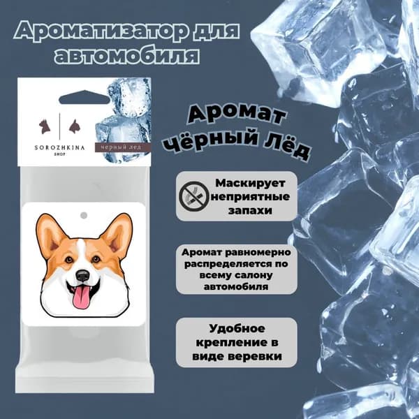 Ароматизатор автомобильный, Черный лёд
