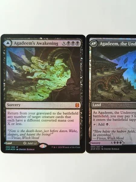 Портативные карты MTG Настройка и прокси высококачественной фольги Пробуждение Агадима
