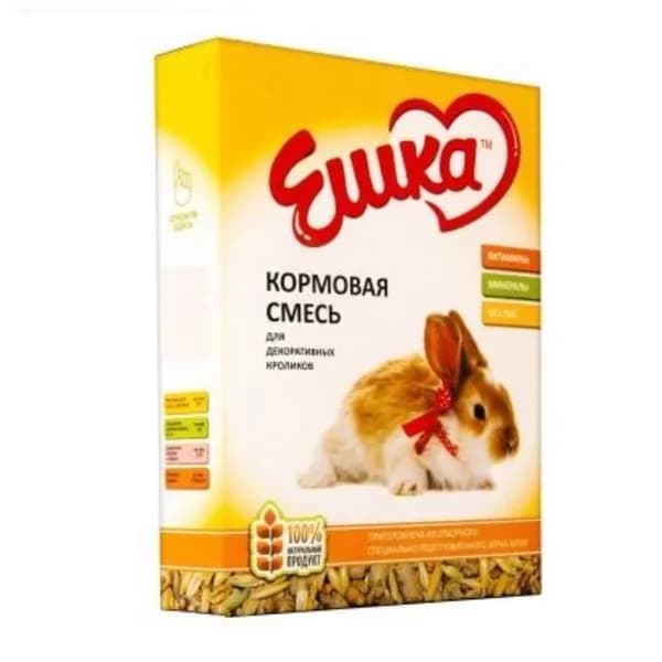 Ешка Кормовая смесь Основной рацион, для декоративных кроликов, 450 гр