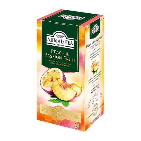 Чай черный Ahmad Tea Персик-Маракуйя 25пак