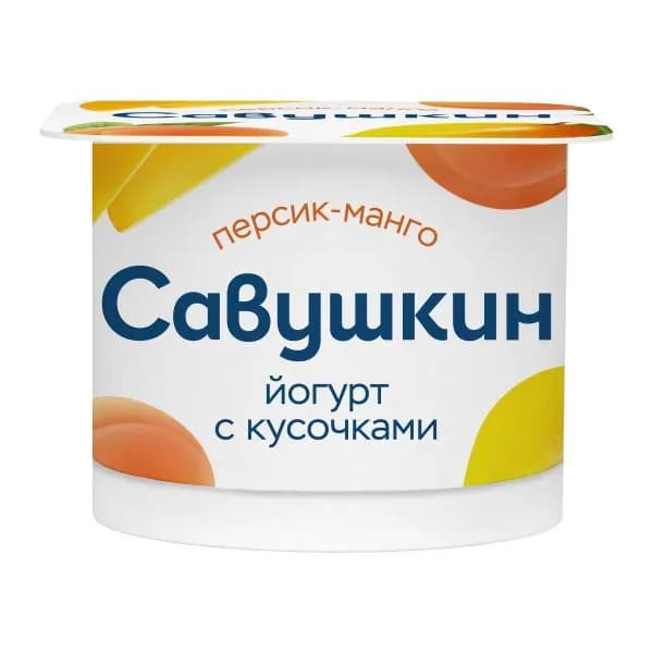 Йогурт Савушкин Персик манго 2% 120г