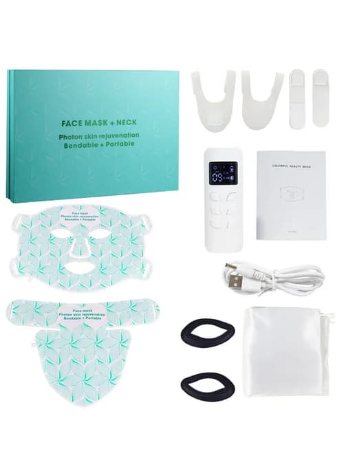 8-цветная светодиодная маска для лица Green set with