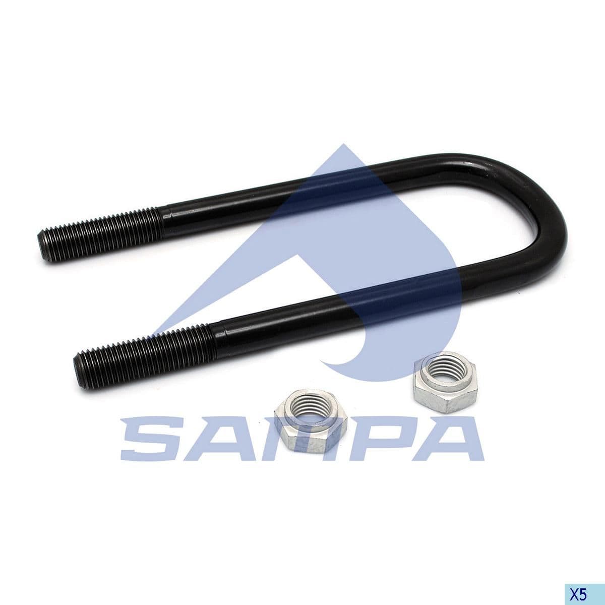 Хомут, Листовая рессора BERGISCHE ACHSEN M24x3/101x324 070.314/1 SAMPA
