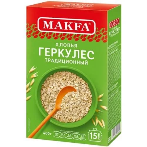 Makfa Хлопья Геркулес традиционный, 400 г