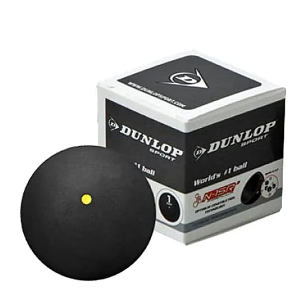 Мяч для сквоша Dunlop Competition Single Yellow Dot