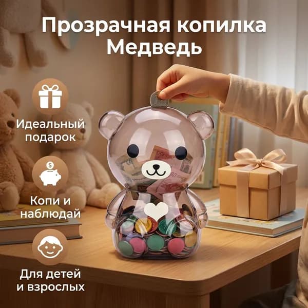 Копилка для денег "B", 1 шт