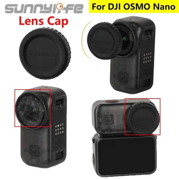 Крышка объектива Sunnylife для OSMO Nano Крышка объектива Защитная крышка камеры, устойчивая к царапинам