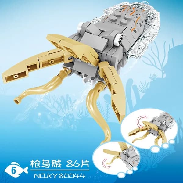 Конструктор Насекомые и морские обитатели, совместимый с Lego