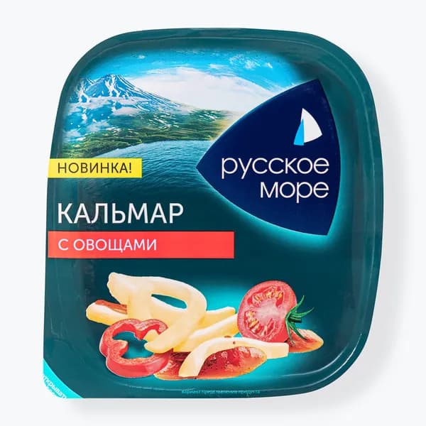 Кальмар с овощами 150 г, Русское море