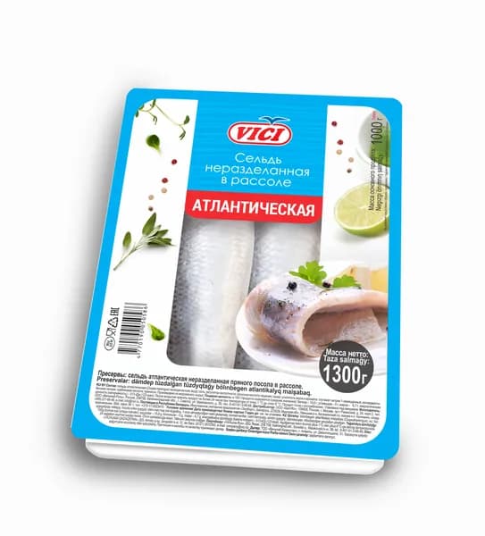 Сельдь атлантическая пряного посола 1300 г, VICI