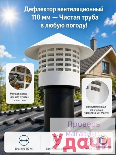 Грибы для вентиляции, 110 мм-белый вентиляционный зонт, используемый для защиты вытяжных систем и воздуховодов на крыше.