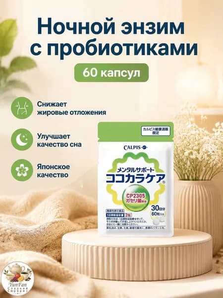 Японский ночной фермент с лактобактериями, 60 таблеток (30 дней), для метаболизма и сна