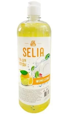 Белый кролик Гель для мытья посуды "Selia" концентрированное, Цитрусовый аромат, 1000 мл