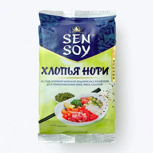 Морские водоросли Sen Soy Хлопья-нори с кунжутом, 30 г