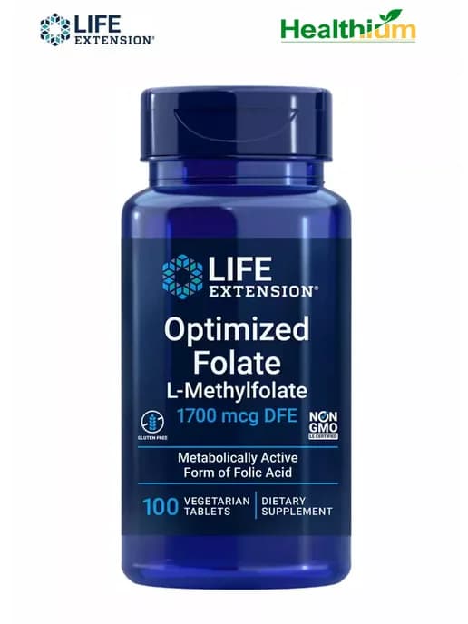 Optimized Folate 1700мкг 100таб метилфолат, метил фолат