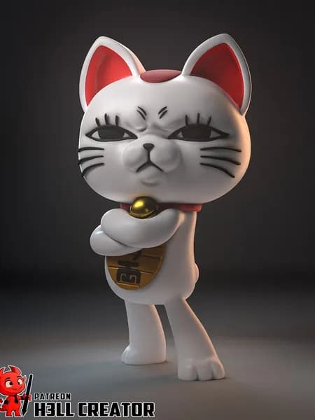 Cat Dandadan Коллекционная фигурка под самостоятельную сборку и покраску 5.8 см