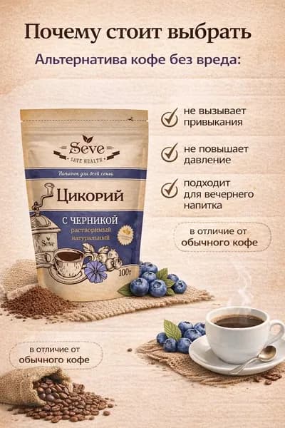 Seve Цикорий 200г. 2шт.