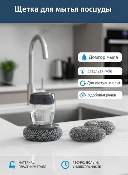 чистящая щетка стальная вата