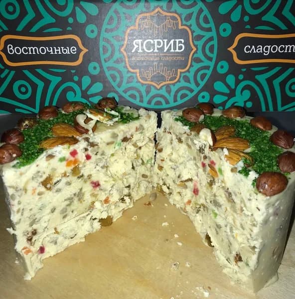 Торт халва (Щербет) Ясриб Молочный пломбир 750 гр