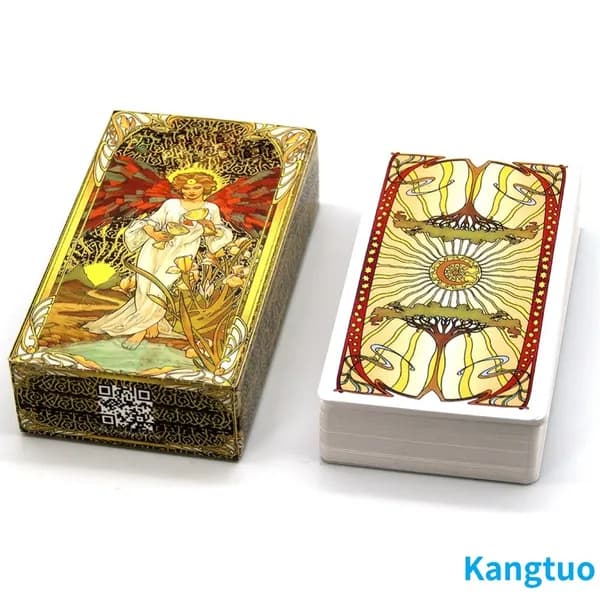 Колода Таро Golden Art Nouveau из мелованной бумаги, 78 карт