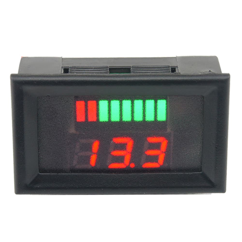 Цифровой вольтметр для свинцово-кислых аккумуляторов 12 60 В с LED-индикацией ёмкости