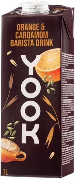 Напиток овсяный Yook barista апельсин и кардамон, 1л, Финляндия