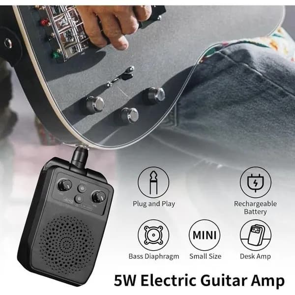 JOYO JA-05G Портативный гитарный усилительПодключается к 4 типам эффектовПодходит для мини-усилителей и колонок.