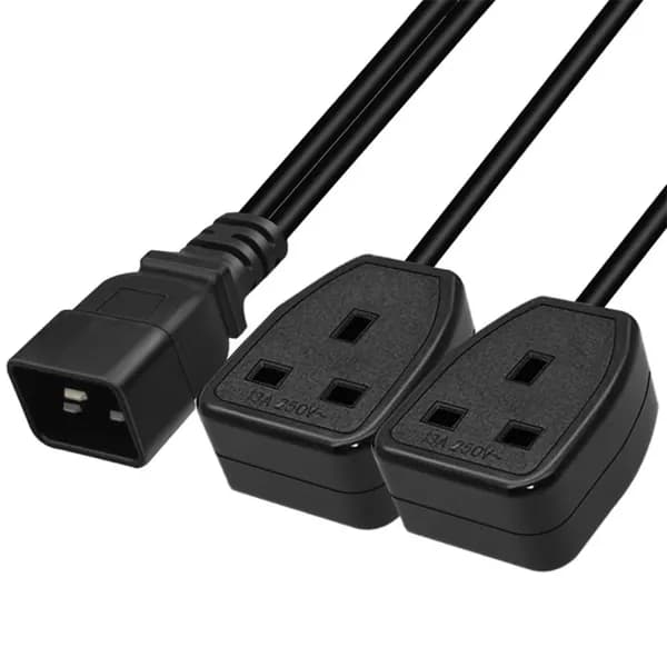 Y-разветвитель IEC320 C20 Male - UK Female