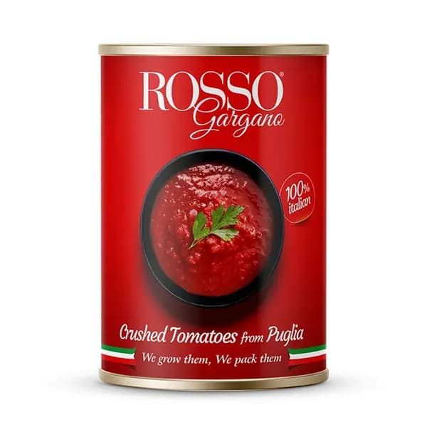 Томаты Rosso Gargano Polpa очищенные давленые в собственном соку, 400 г