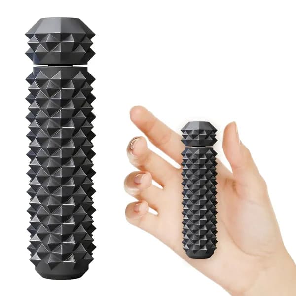 Вращающийся ручной массажёр для расслабления мышц с 3D-игольчатой поверхностью