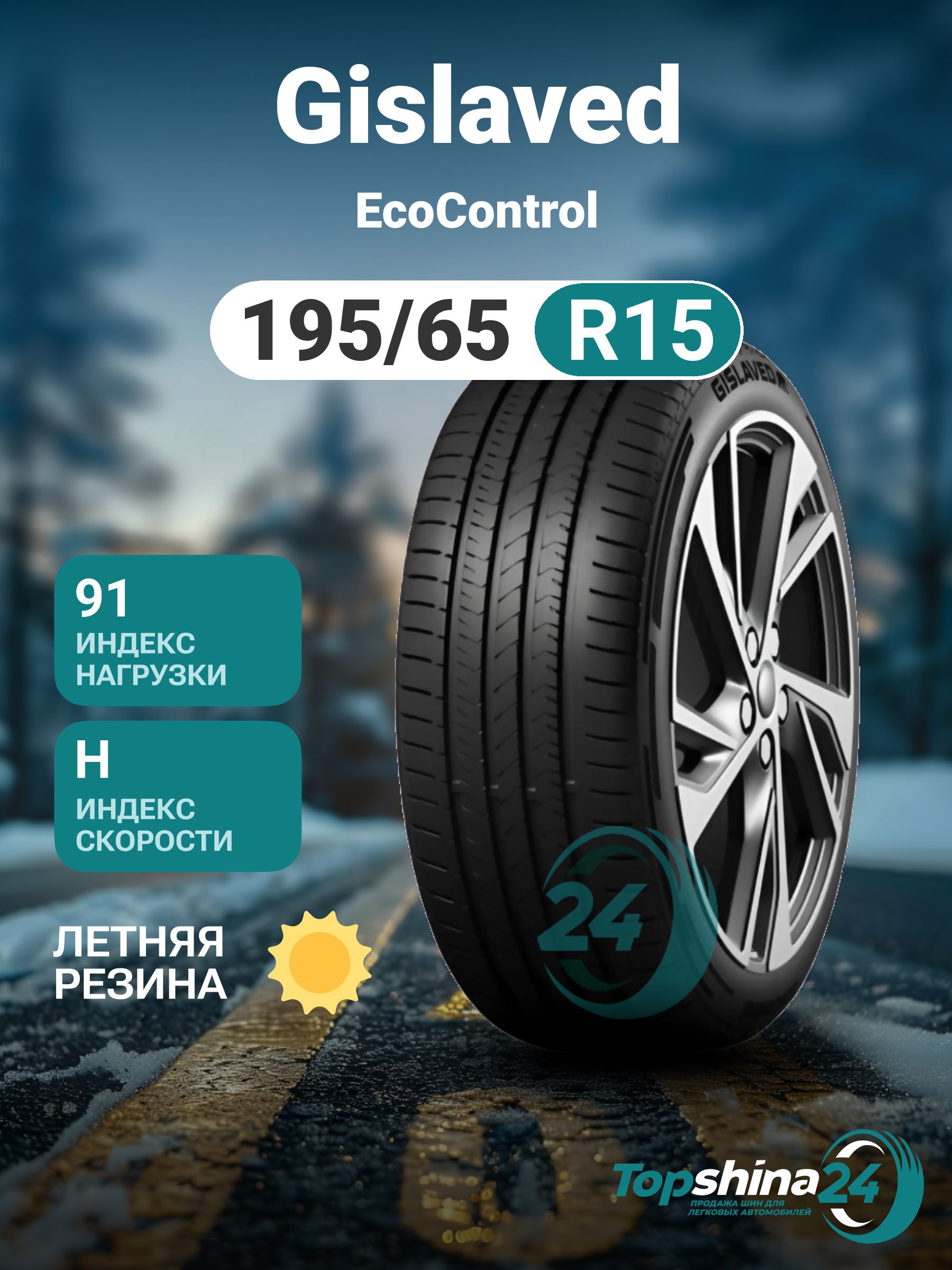 Gislaved EcoControl Шины летние 195/65  R15 91H