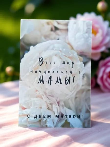 Милая открытка №5 "Любимая мама" 10*15