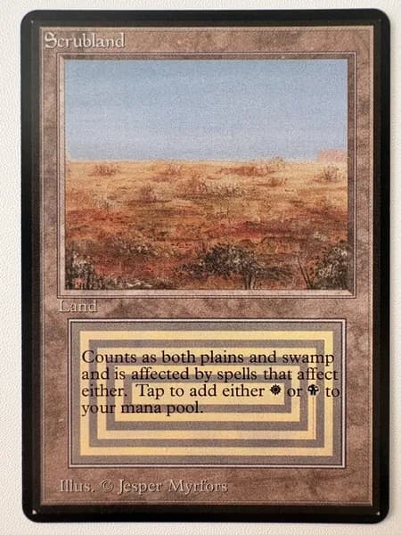 Коллекционная карточная игра MTG Scrubland