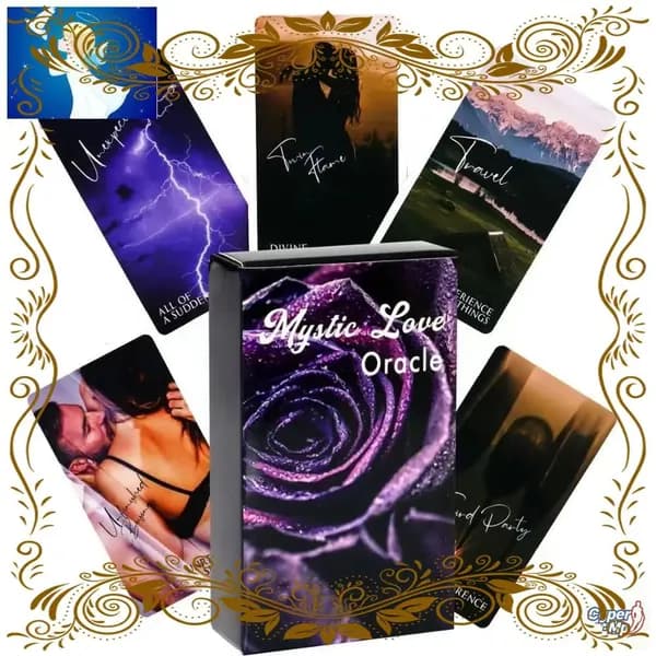 Колода карт Таро Близнецового Пламени, 79 штук, 10,3 на 6 см, с посланиями Mystic Love Oracle, качественный вариант