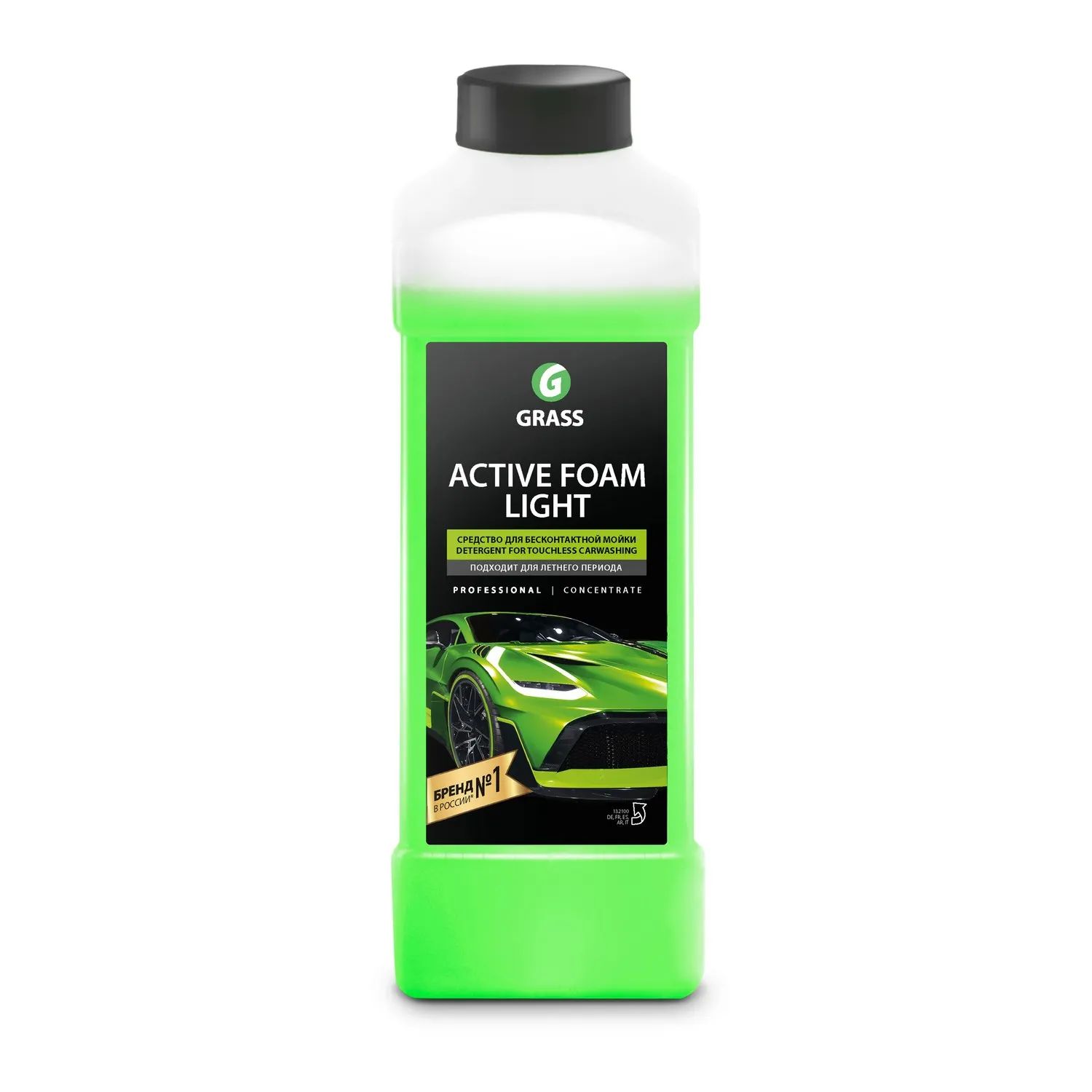 Автошампунь Active Foam Light для бесконтактной мойки 1л Grass
